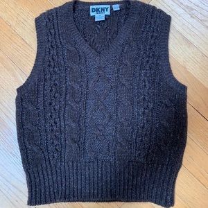 Vintage DKNY Cropped Sweater Vest